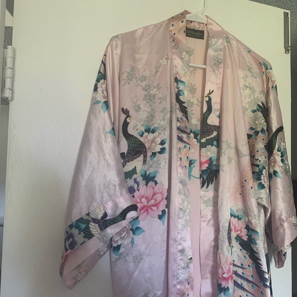 Satin Kimono Maxi Robe